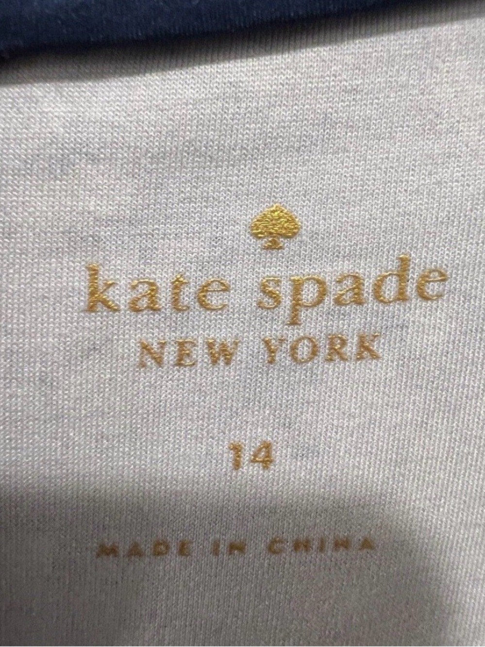 kate spade Navy and Blue Leopard Print Fit-and-Flare Dress - Picture 3 of 3